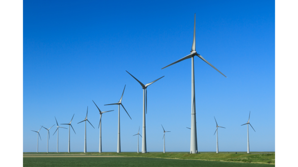 Wind turbine field 